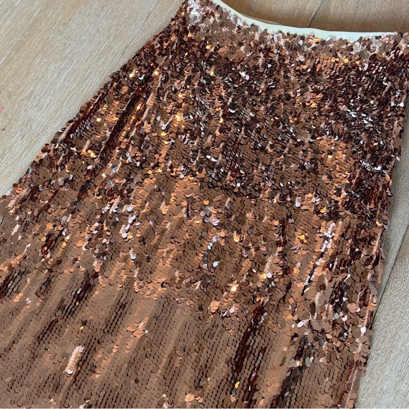 Free People Rose Gold ‘Sequins for Miles’ Maxi Skirt - Picture 5 of 9